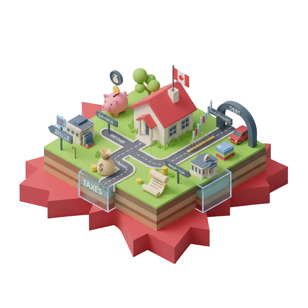 Canadian personal finance 3D